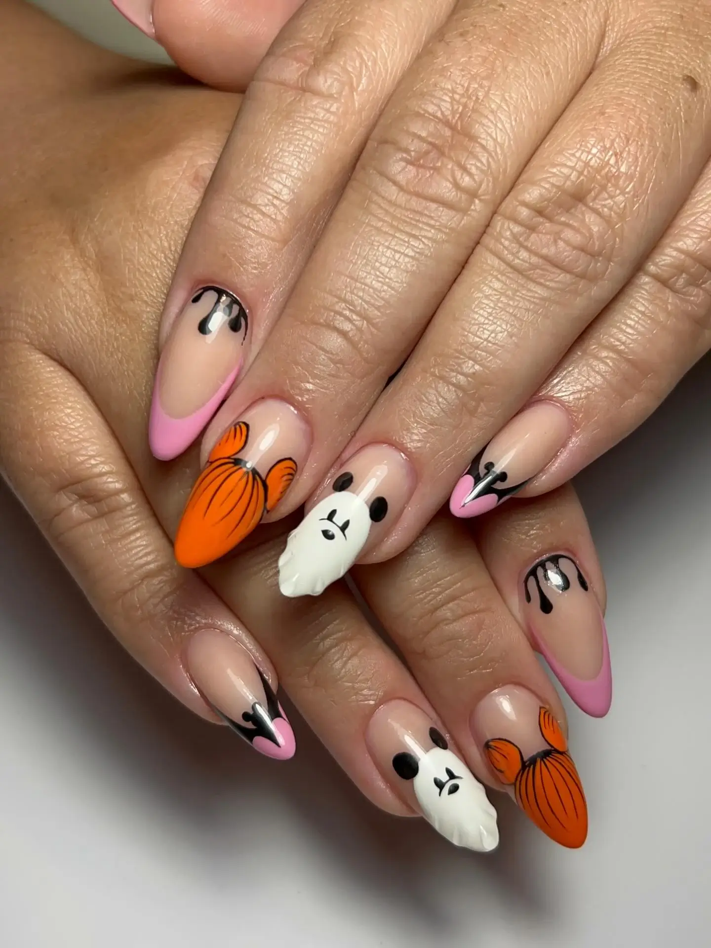 Animal print nail art at A-List Nails Orlando FL